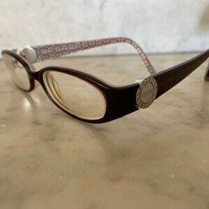 COACH Mallory Eyeglasses Rhinestone Logo RX Prescription